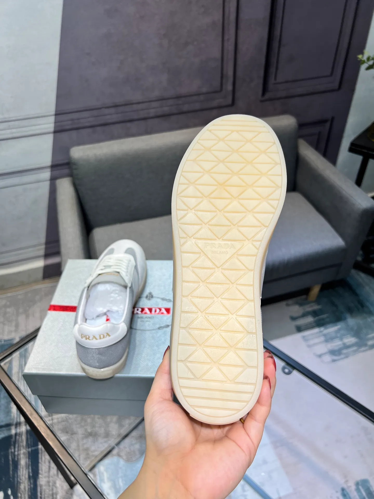 Men's shoes 💰540 [PRADA] Men's shoes are popular in the counter, official website synchronization, 1 high-quality shipment ✔️ Original frosted cowhide + cowhide lining, 1🆚1 replica, original sole, 38-45 (45 customized, non-refundable)